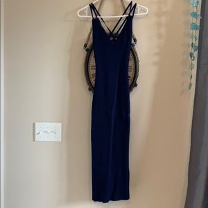 Michael Kors Navy Ribbed Dress 🤍